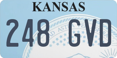 KS license plate 248GVD
