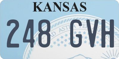 KS license plate 248GVH