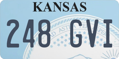 KS license plate 248GVI