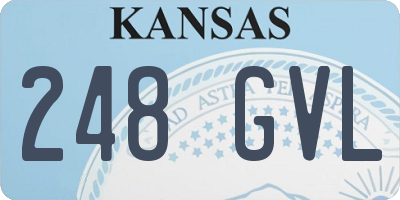 KS license plate 248GVL
