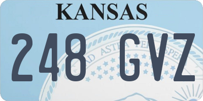 KS license plate 248GVZ