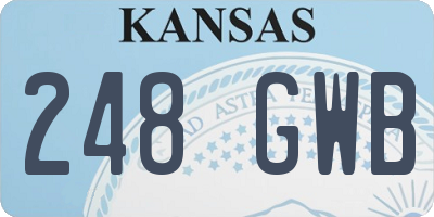 KS license plate 248GWB