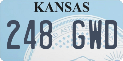 KS license plate 248GWD