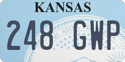 KS license plate 248GWP