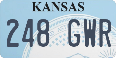 KS license plate 248GWR