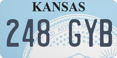 KS license plate 248GYB