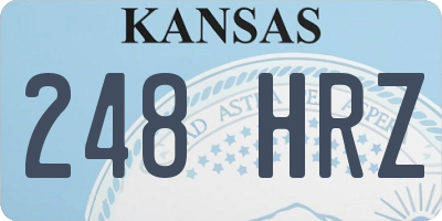 KS license plate 248HRZ