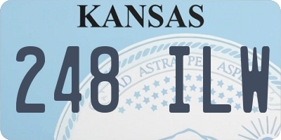 KS license plate 248ILW