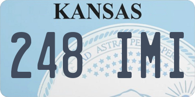 KS license plate 248IMI
