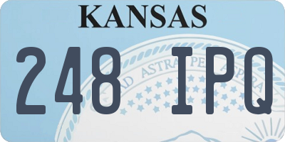 KS license plate 248IPQ
