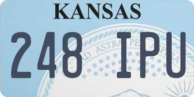KS license plate 248IPU