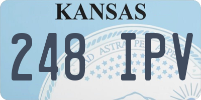 KS license plate 248IPV