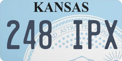 KS license plate 248IPX