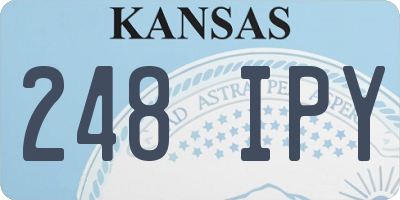 KS license plate 248IPY