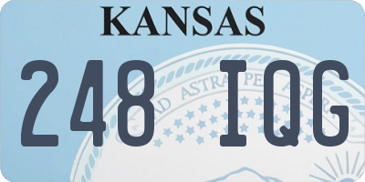 KS license plate 248IQG
