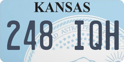 KS license plate 248IQH