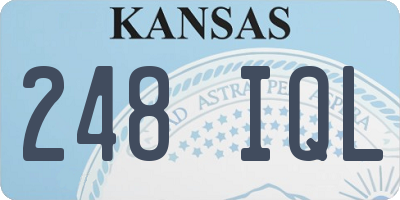 KS license plate 248IQL