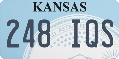 KS license plate 248IQS