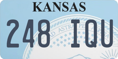 KS license plate 248IQU