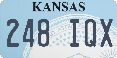 KS license plate 248IQX