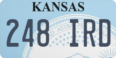 KS license plate 248IRD