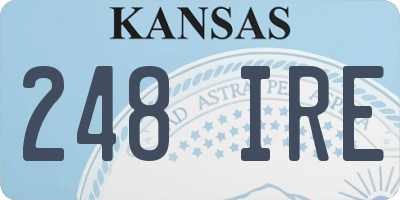 KS license plate 248IRE