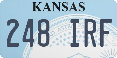 KS license plate 248IRF