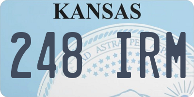 KS license plate 248IRM