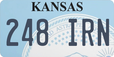 KS license plate 248IRN