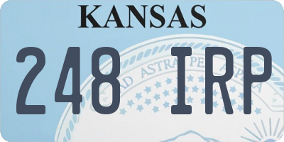 KS license plate 248IRP