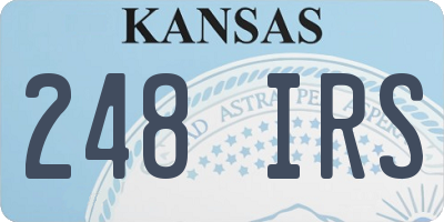 KS license plate 248IRS