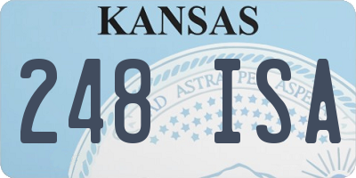 KS license plate 248ISA