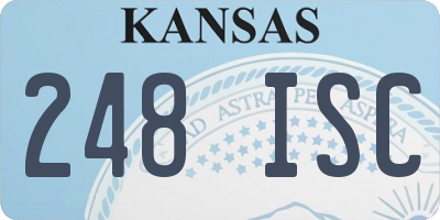 KS license plate 248ISC