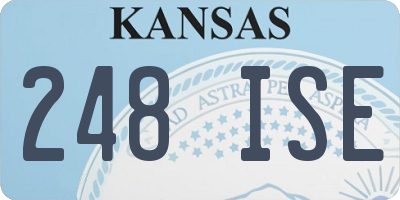 KS license plate 248ISE