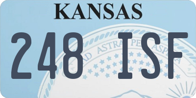 KS license plate 248ISF
