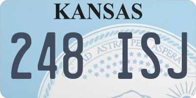 KS license plate 248ISJ