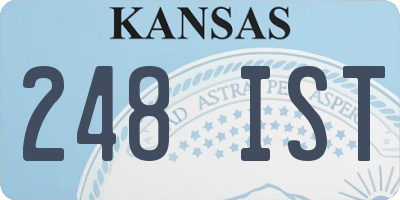KS license plate 248IST