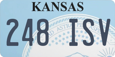 KS license plate 248ISV