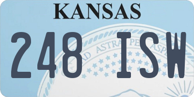 KS license plate 248ISW
