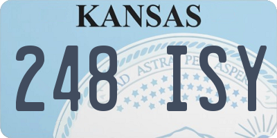 KS license plate 248ISY