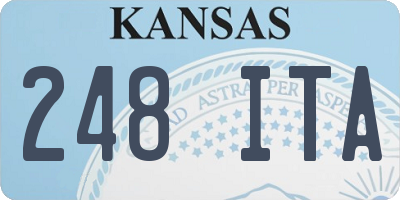 KS license plate 248ITA