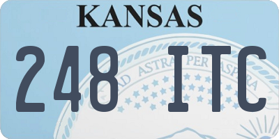 KS license plate 248ITC
