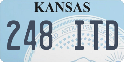 KS license plate 248ITD
