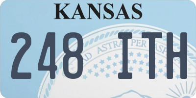 KS license plate 248ITH