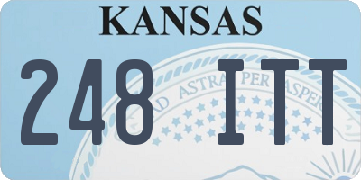 KS license plate 248ITT