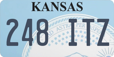 KS license plate 248ITZ