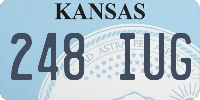 KS license plate 248IUG