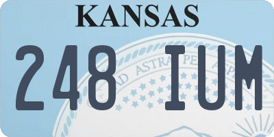 KS license plate 248IUM