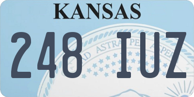 KS license plate 248IUZ