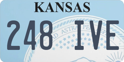 KS license plate 248IVE
